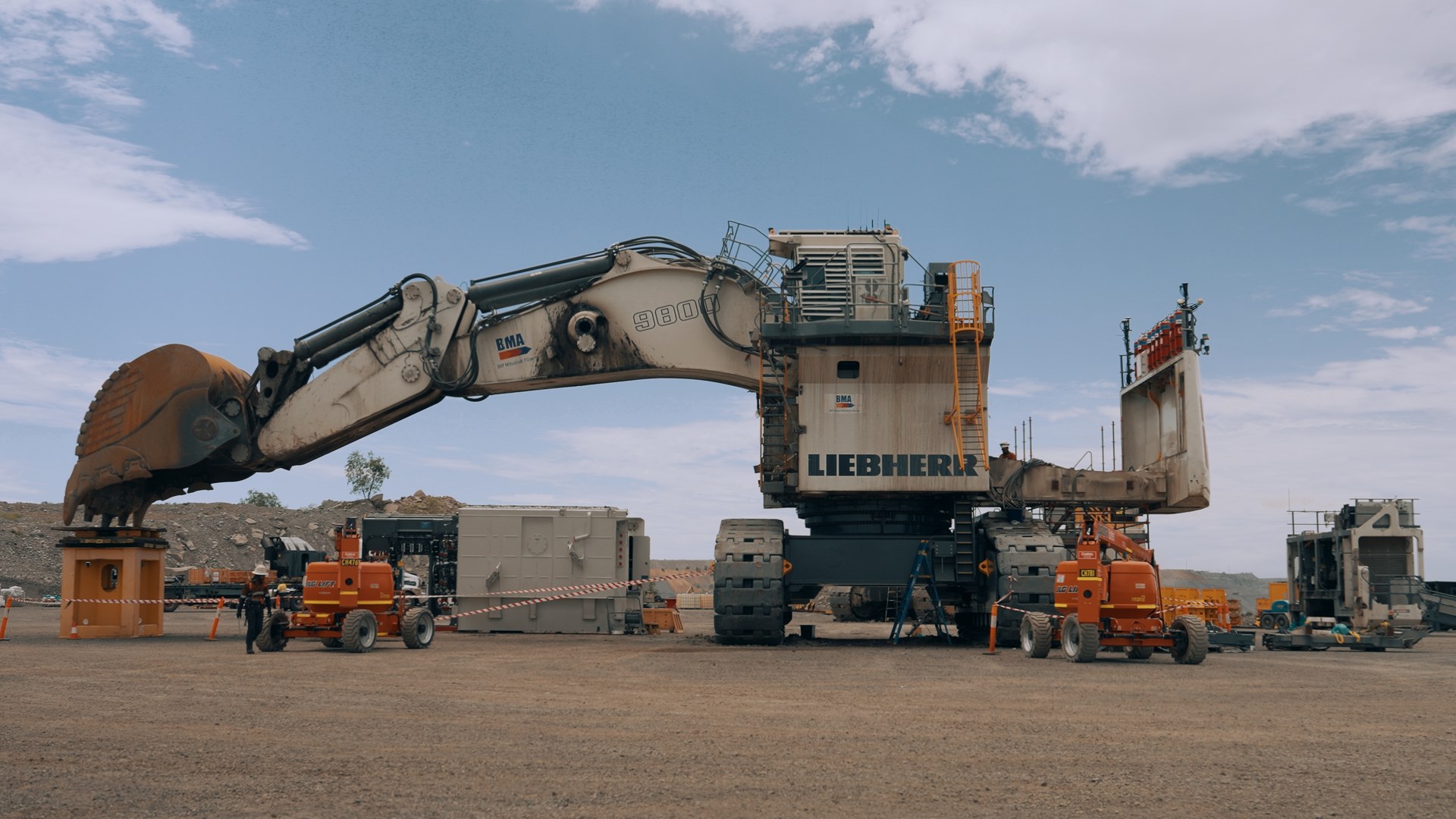 Liebherr 9800 shutdown timelapse for FMS Group